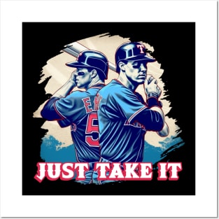 Texas Rangers   JUST TAKE IT Posters and Art